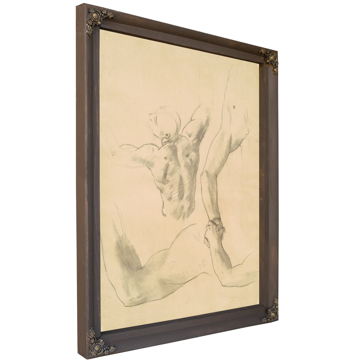 Studies Two Classical Male Figures 02 By John Singer Sargent