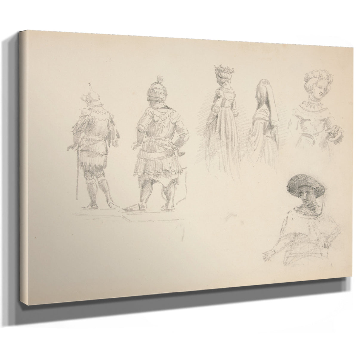 Study Six Figures Ca 186971 By John Singer Sargent