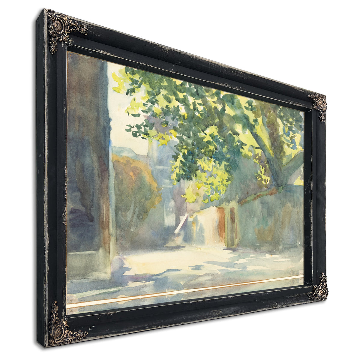 Sunlit Wall Under Tree C 1913 By John Singer Sargent