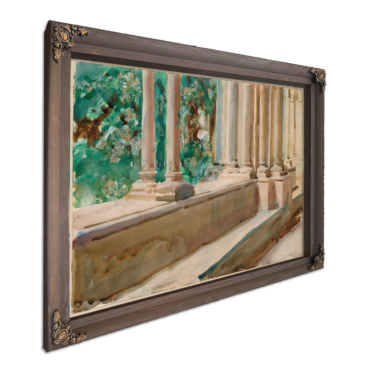 Tarragona Terrace Garden C 1908 By John Singer Sargent