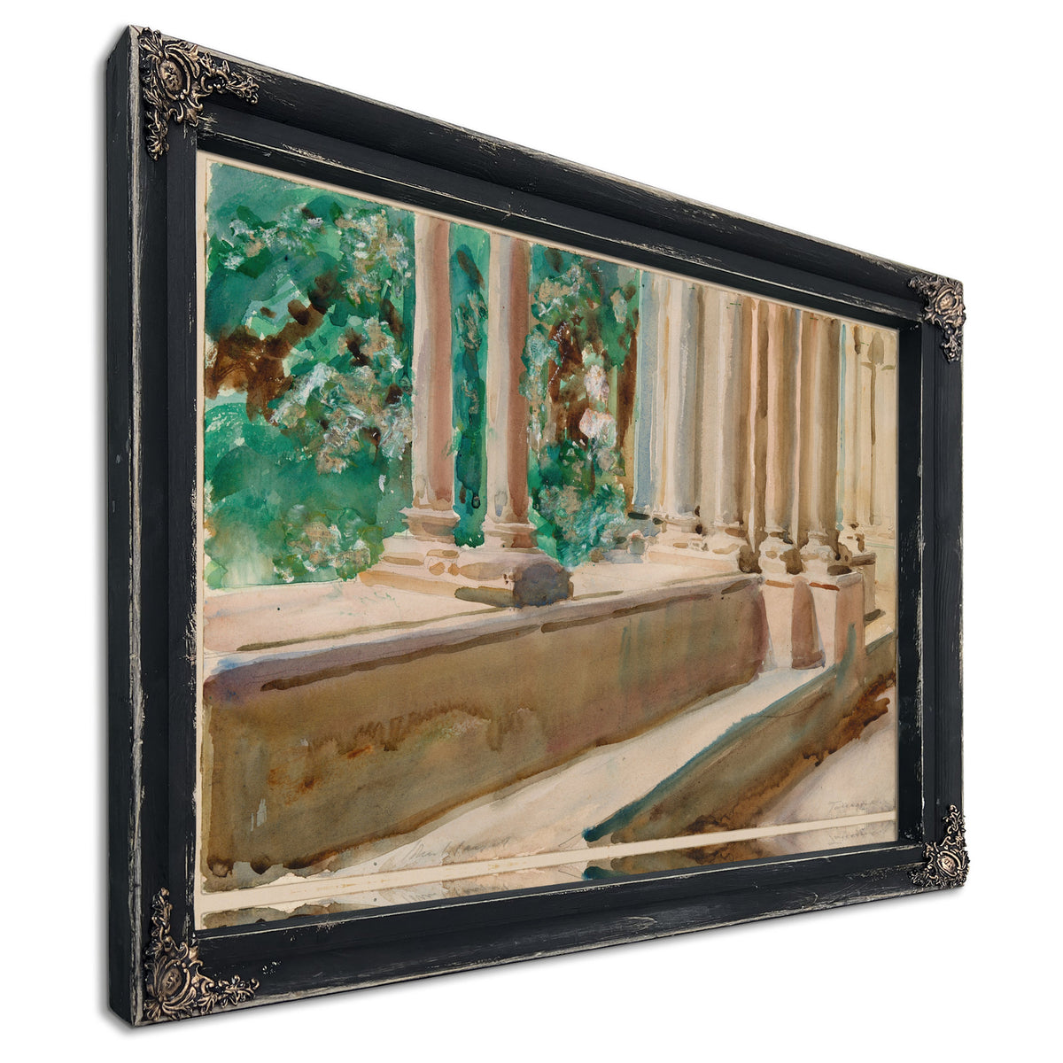 Tarragona Terrace Garden C 1908 By John Singer Sargent