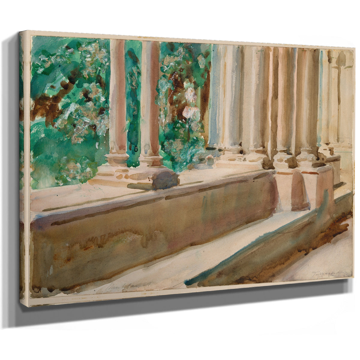 Tarragona Terrace Garden C 1908 By John Singer Sargent