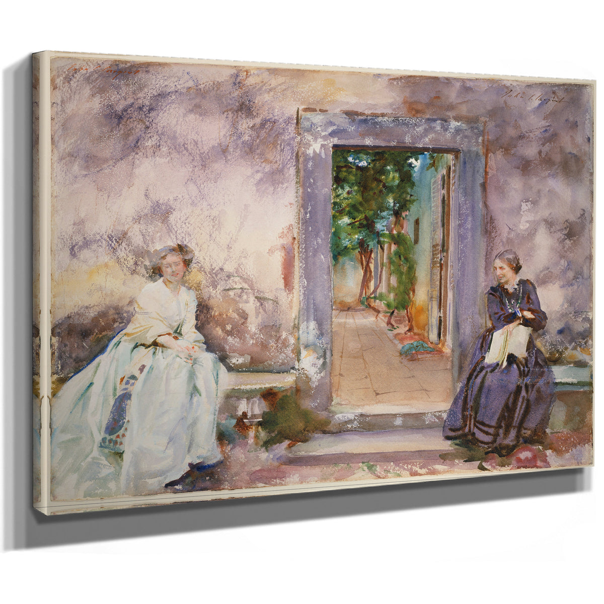 The Garden Wall 1910 By John Singer Sargent