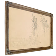 Two Shattered Trees Study the Road By John Singer Sargent