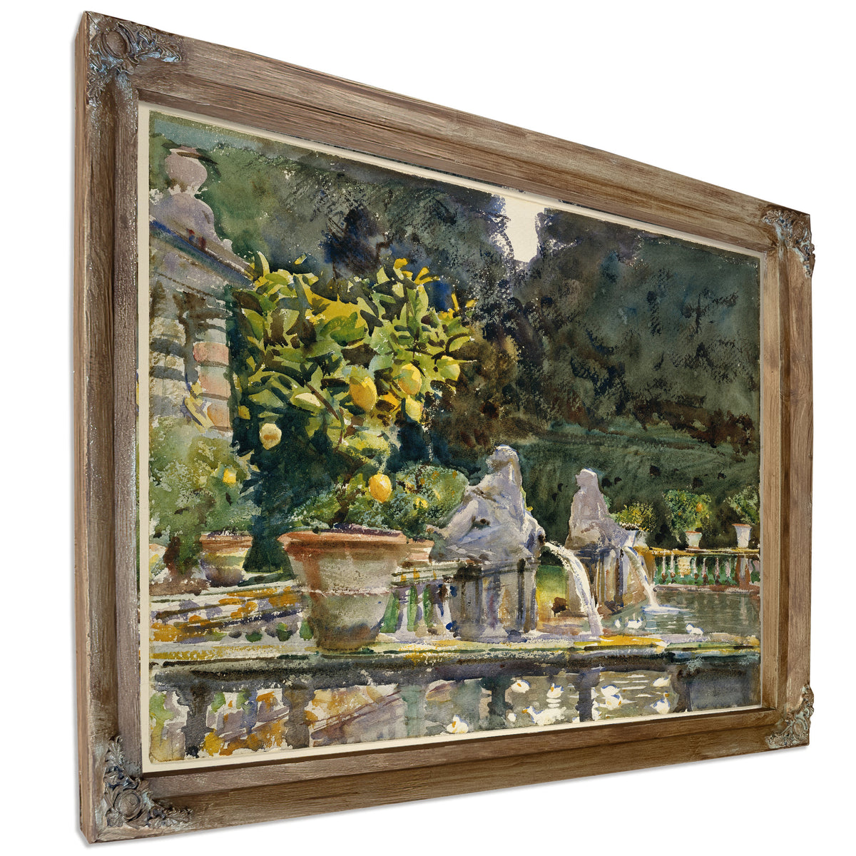 Villa Di Marlia Lucca Fountain 1910 By John Singer Sargent