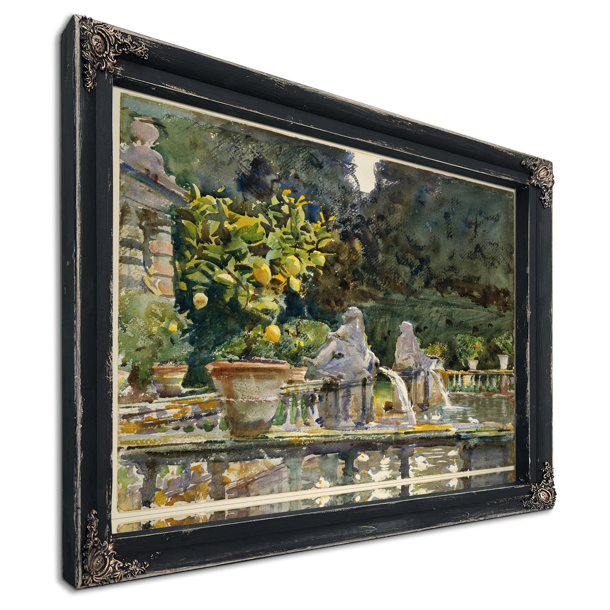 Villa Di Marlia Lucca Fountain 1910 By John Singer Sargent