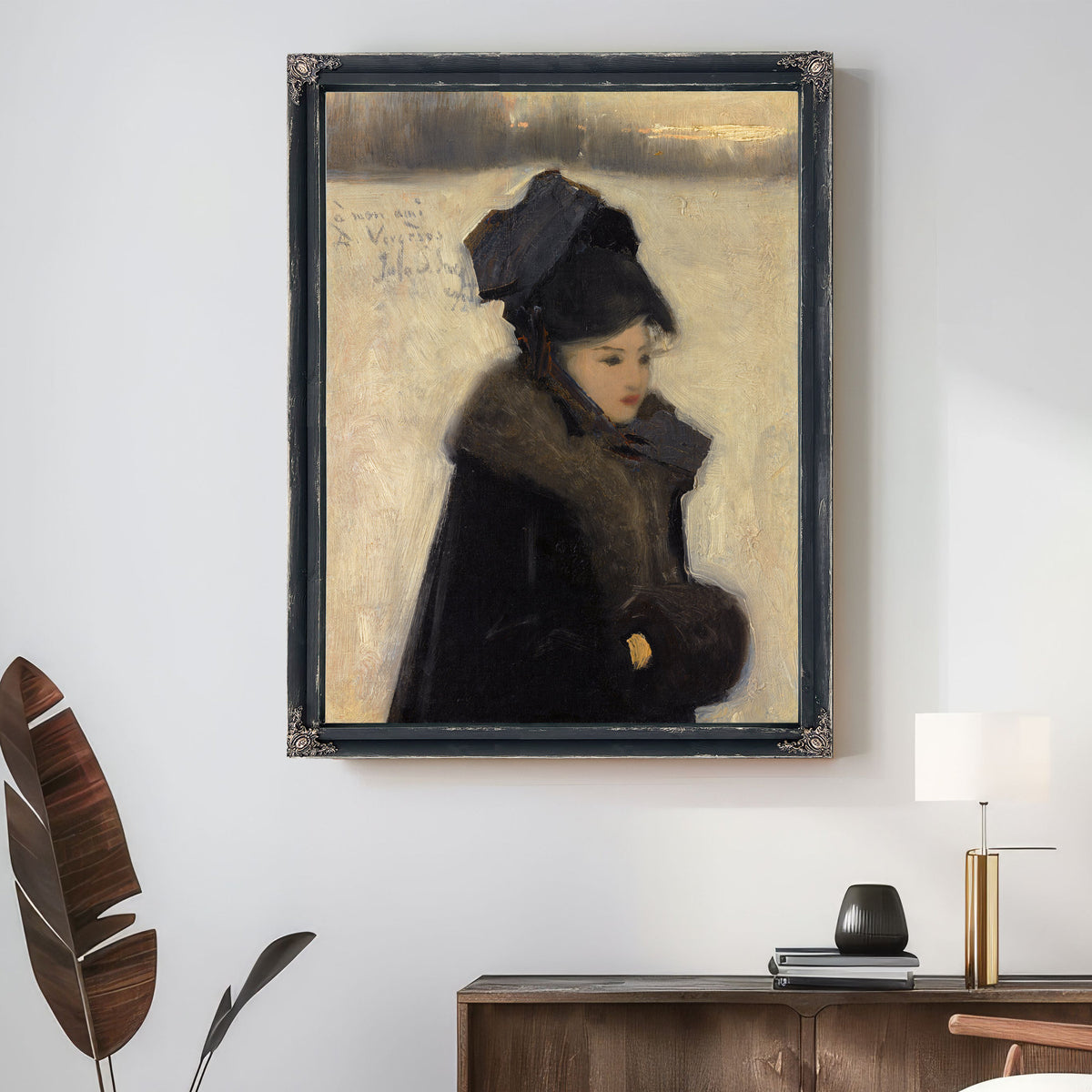 Woman Furs C 188085 By John Singer Sargent