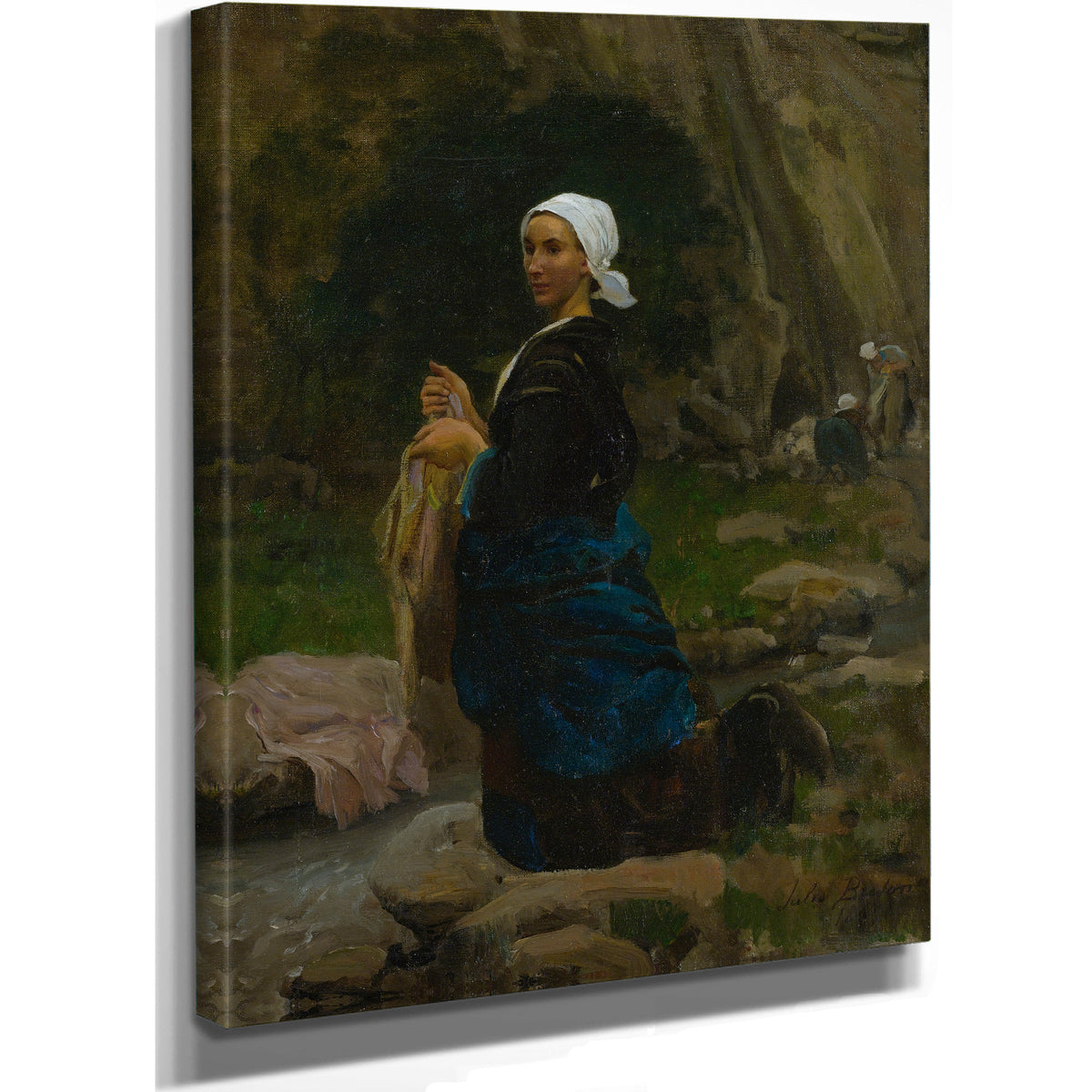Brittany Washerwoman 1865 By Jules Breton