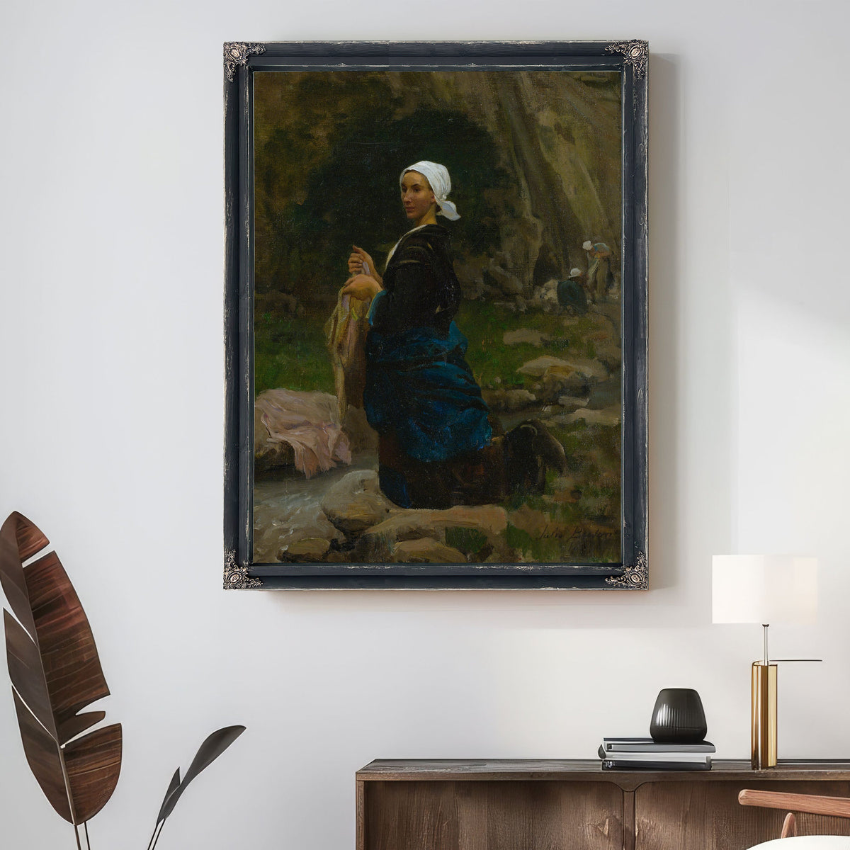 Brittany Washerwoman 1865 By Jules Breton
