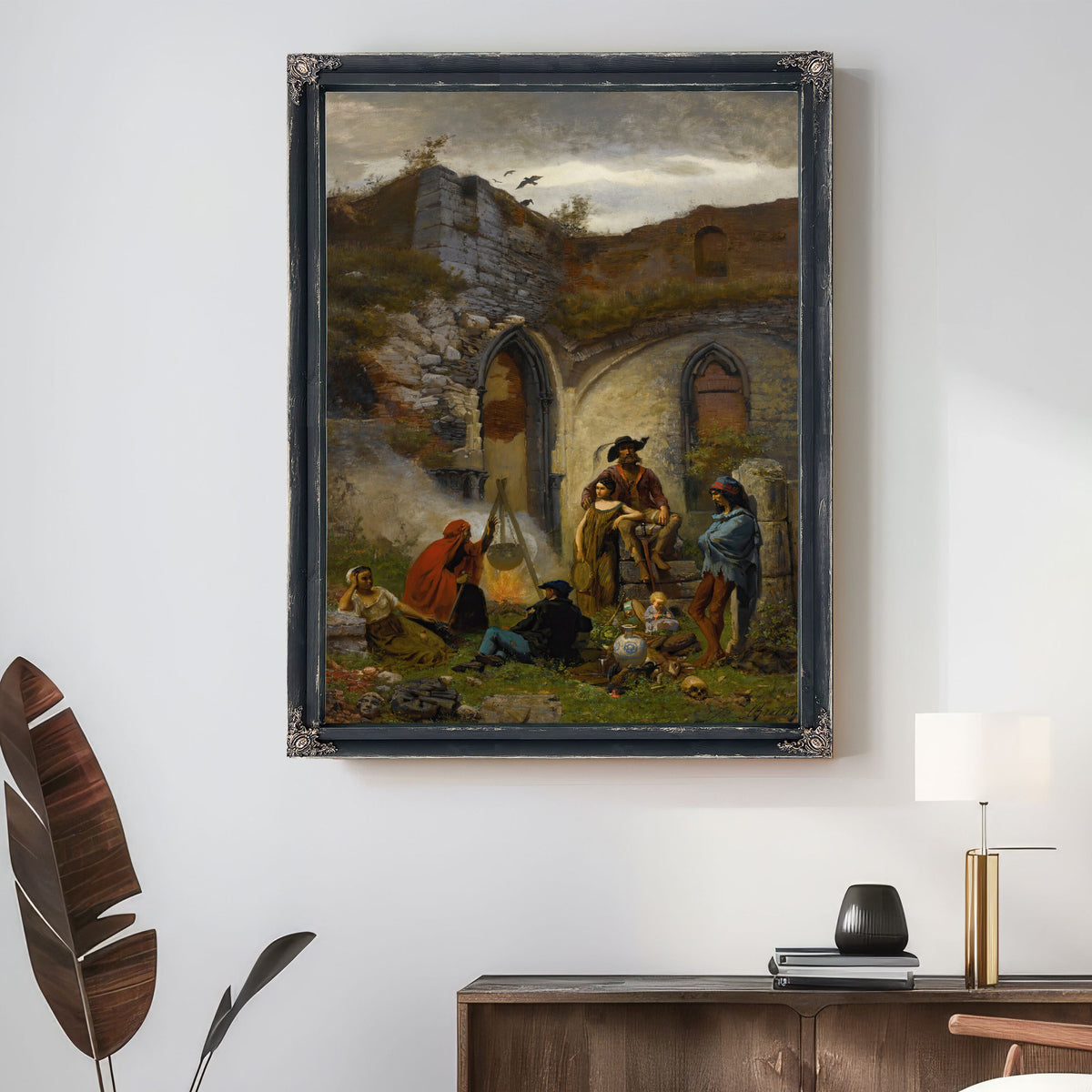 Campement de Bohemiens Dans Les Ruines By Jules Breton