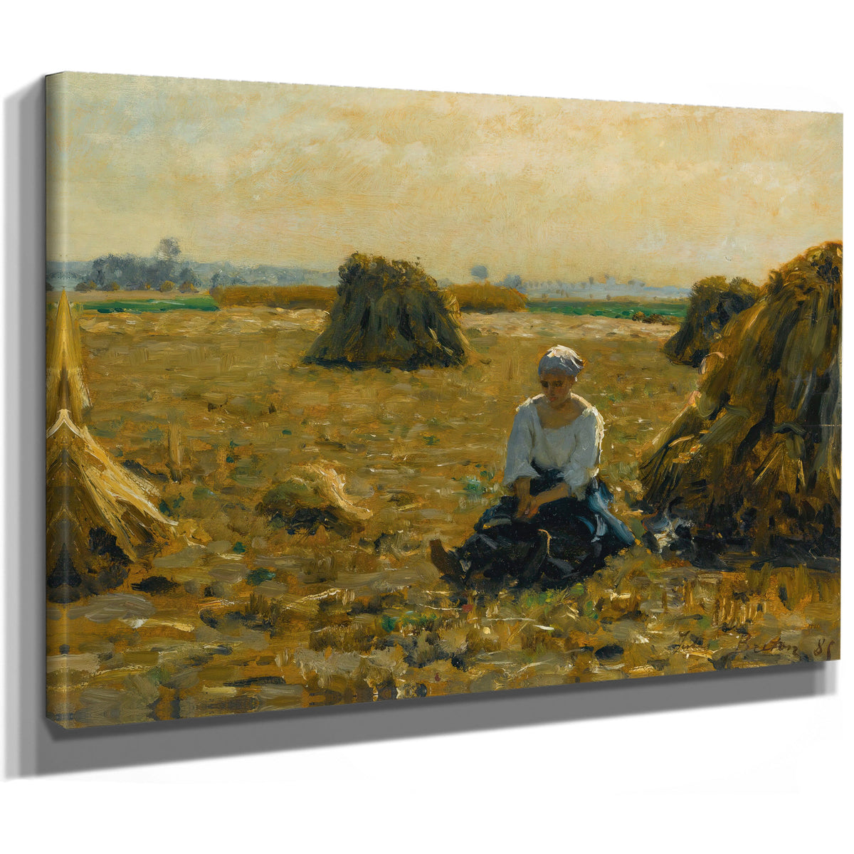 Jeune Femme Dans Les Champs 1885 By Jules Breton