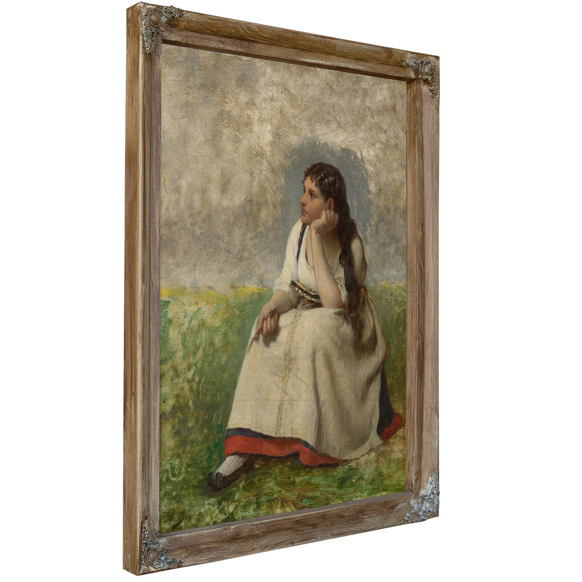 Jeune Fille Pensive By Jules Breton