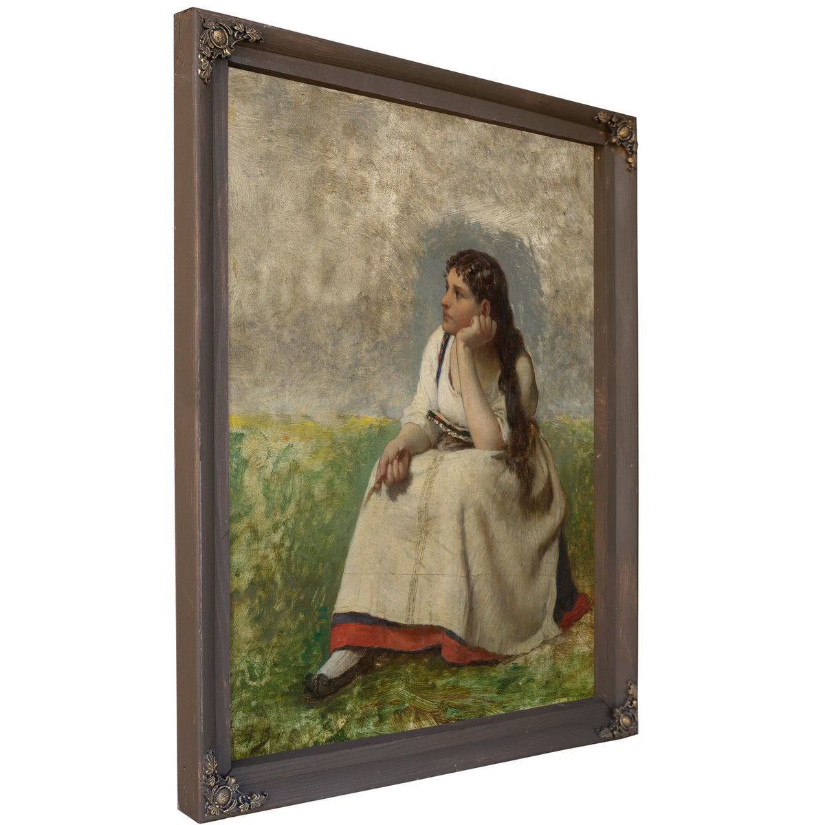 Jeune Fille Pensive By Jules Breton