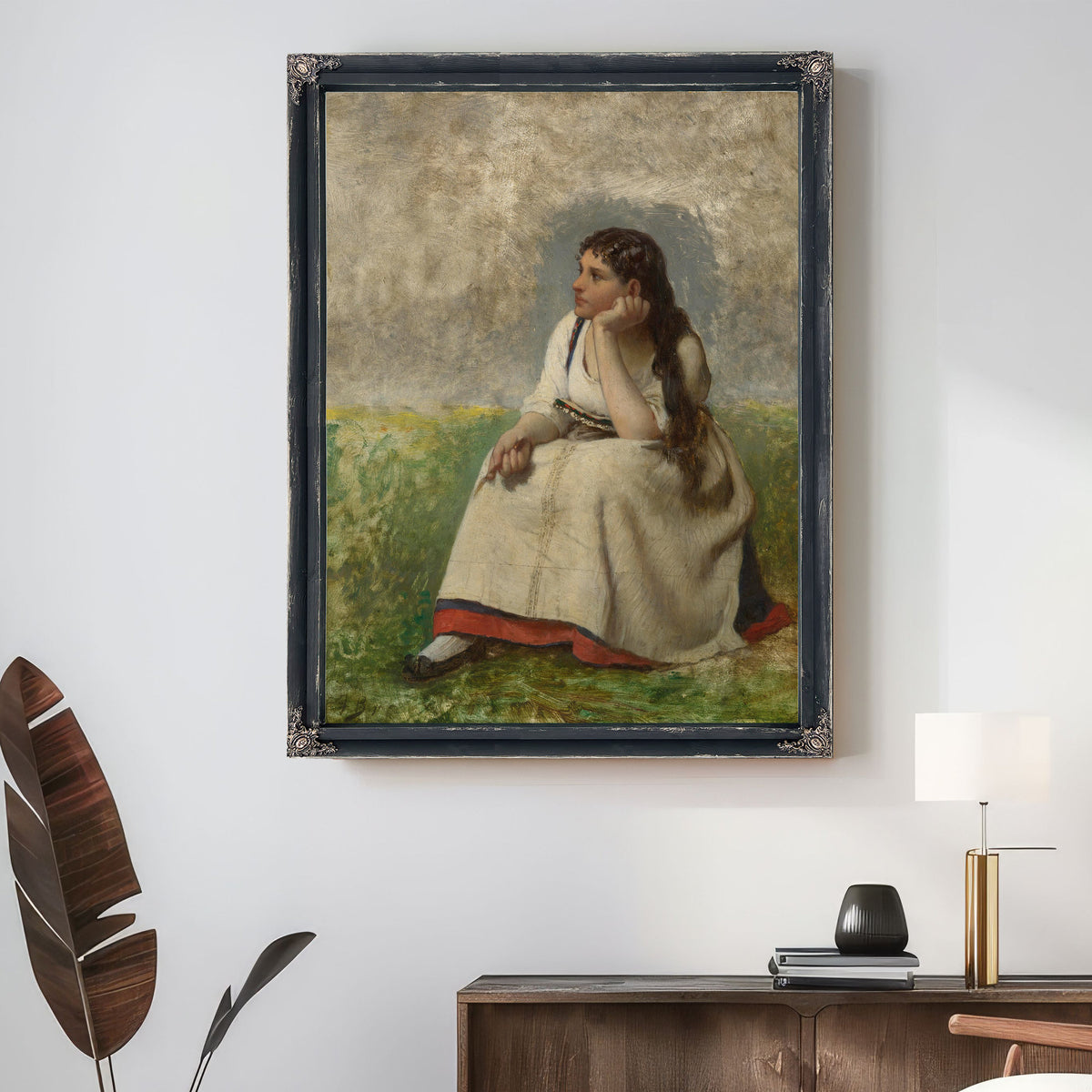 Jeune Fille Pensive By Jules Breton