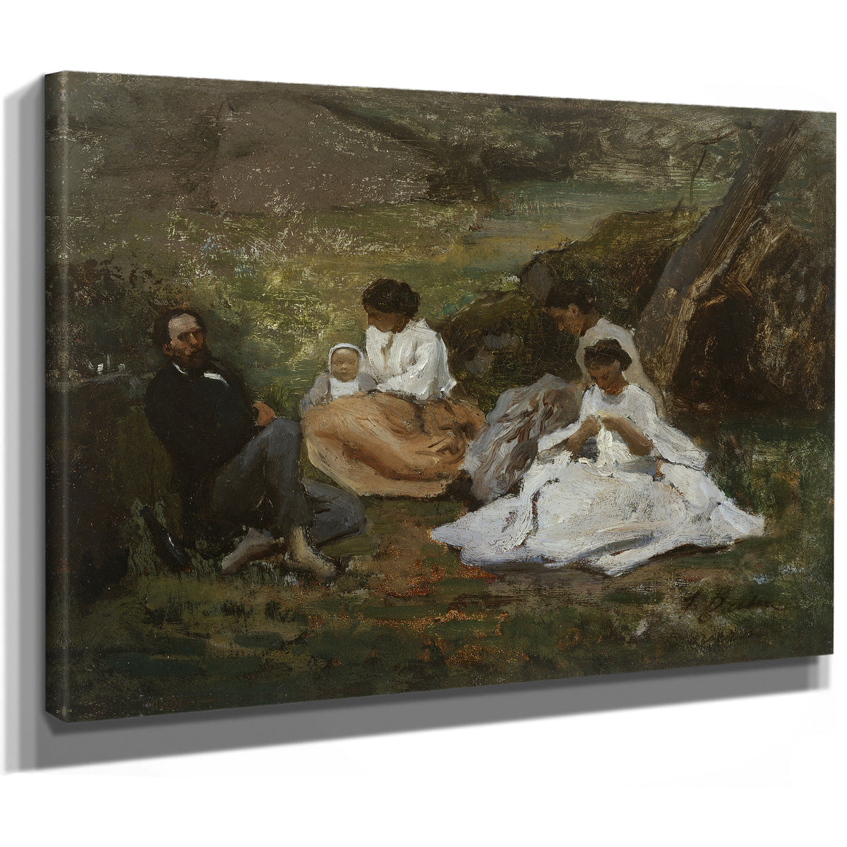 Reunion de Famille Bourron Marlotte By Jules Breton