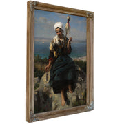 The Flax Spinner By Jules Breton