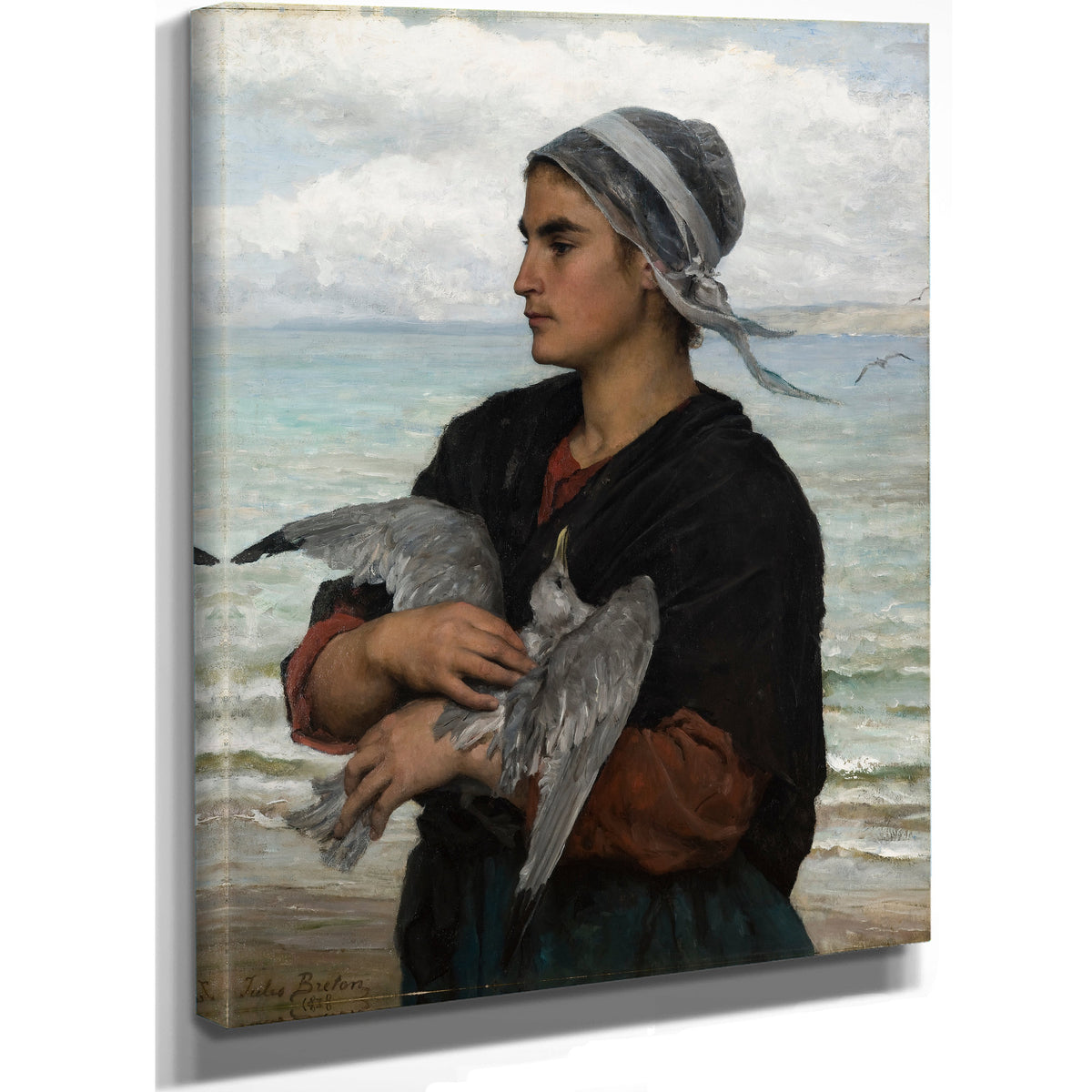 The Wounded Seagull 1878 By Jules Breton