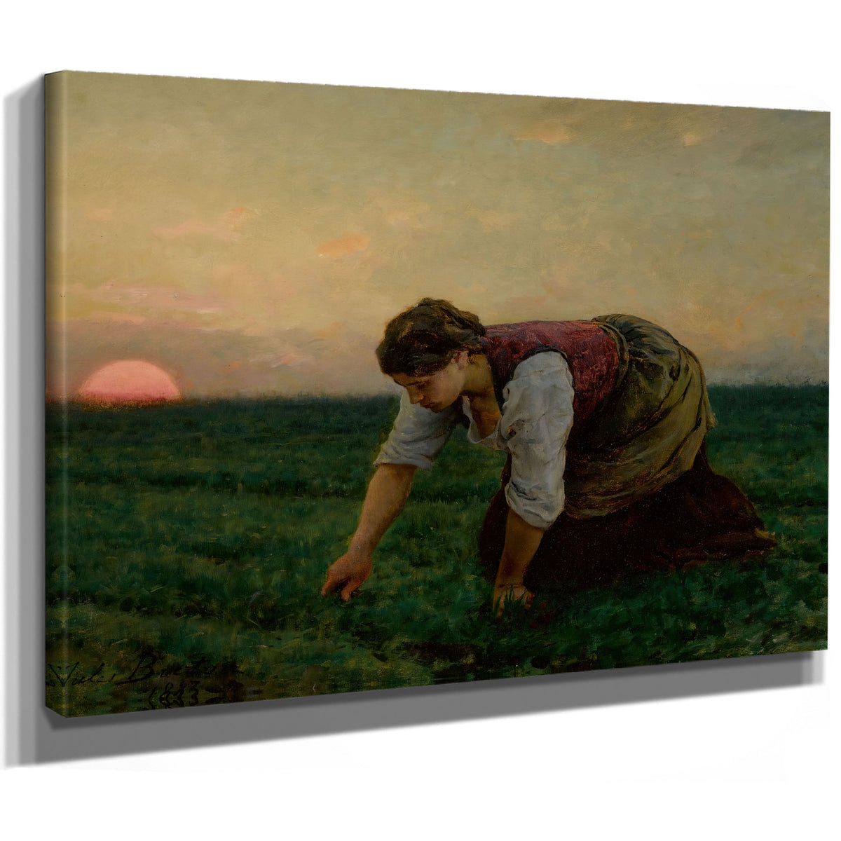 Une Sarcleuse 1883 By Jules Breton