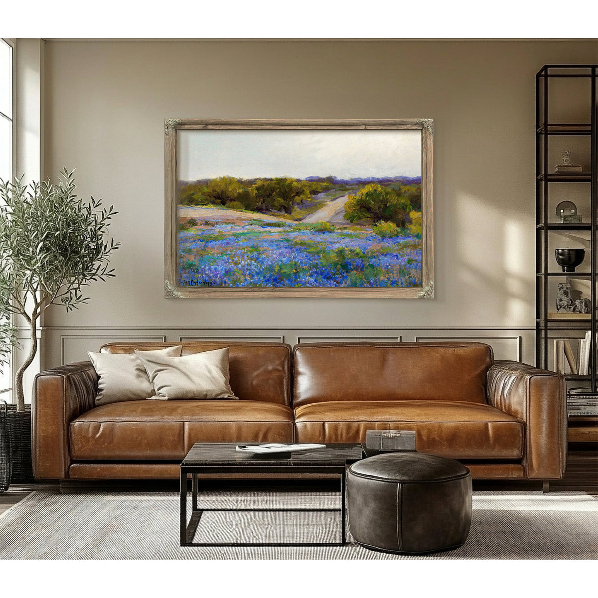 Bluebonnets Late Afternoon By Julian Onderdonk