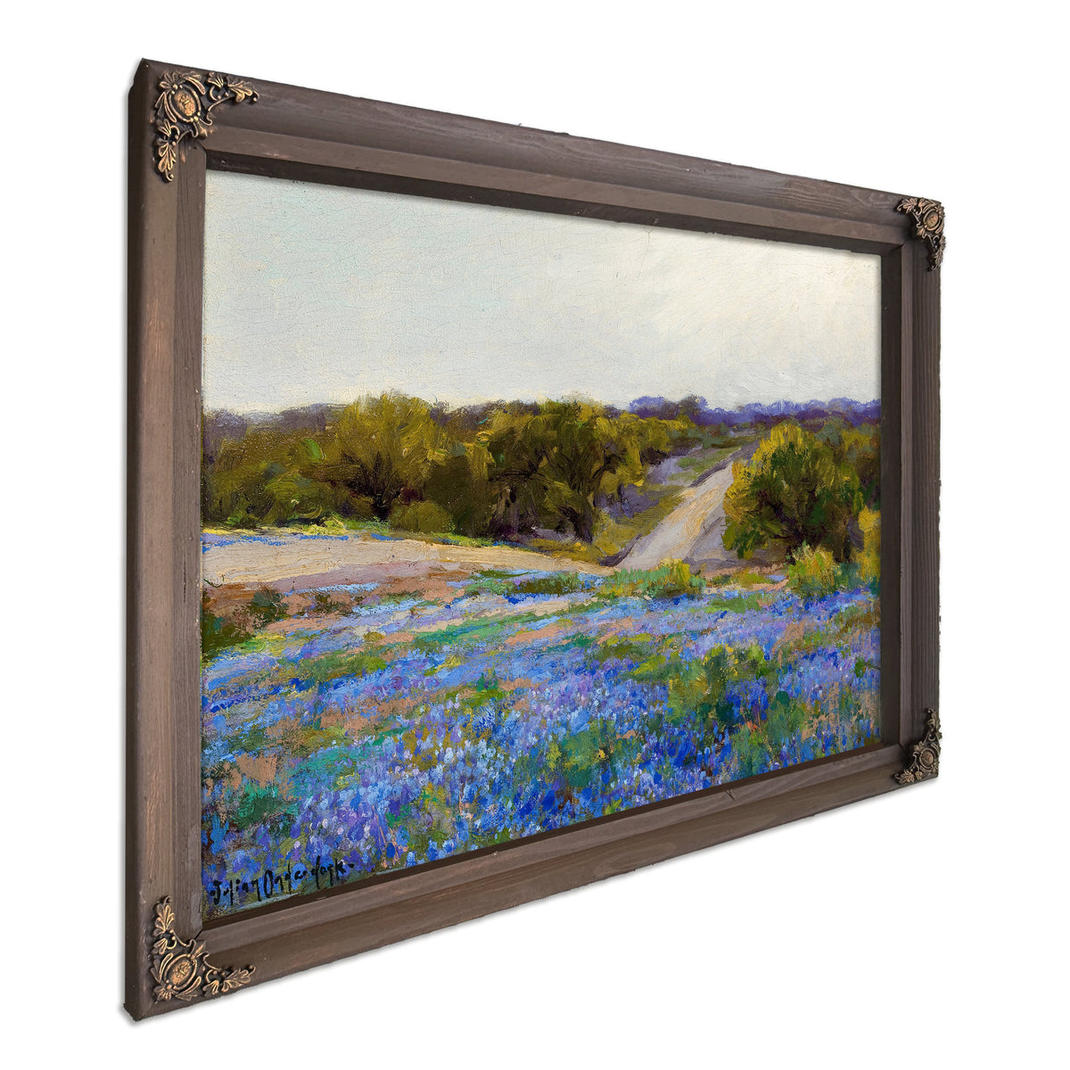 Bluebonnets Late Afternoon By Julian Onderdonk