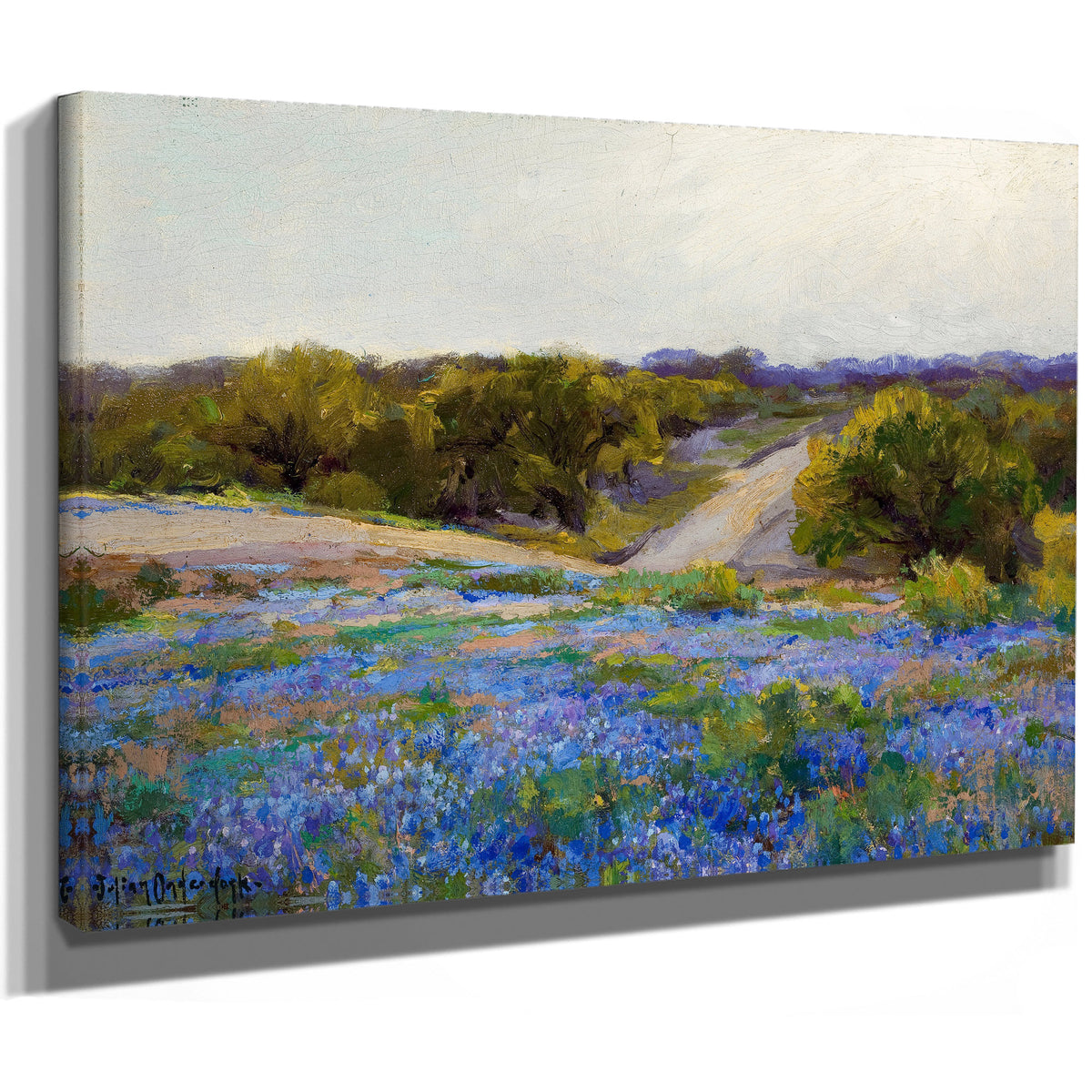 Bluebonnets Late Afternoon By Julian Onderdonk