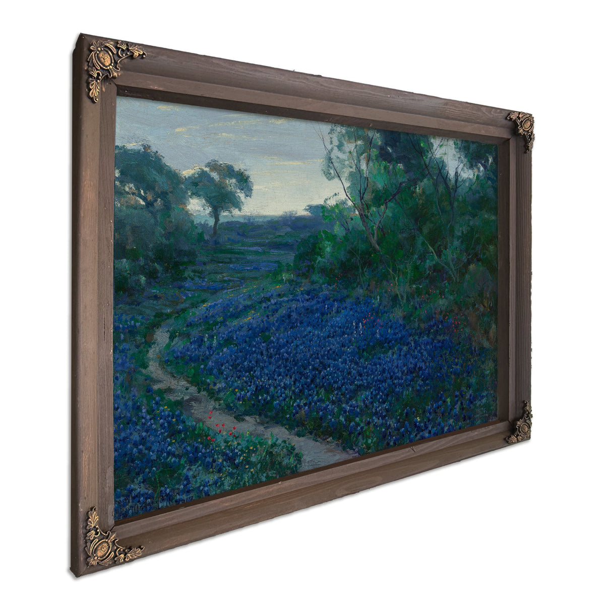 Bluebonnets the Misty Morning 1917 By Julian Onderdonk