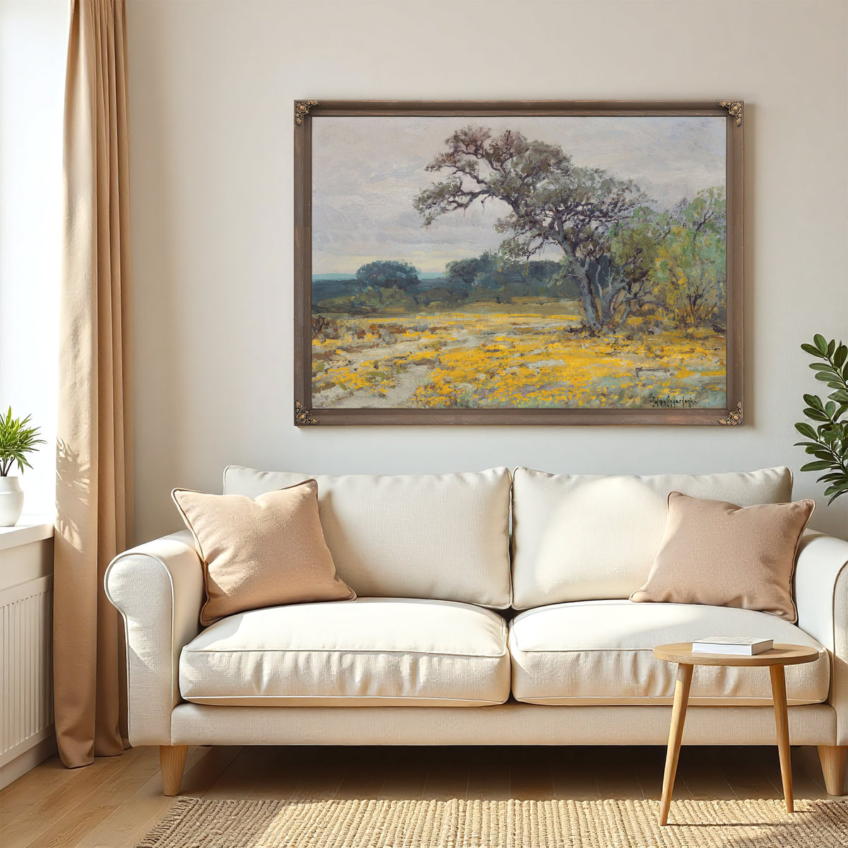 Coreopsis Near San Antonio Texas 1919 By Julian Onderdonk