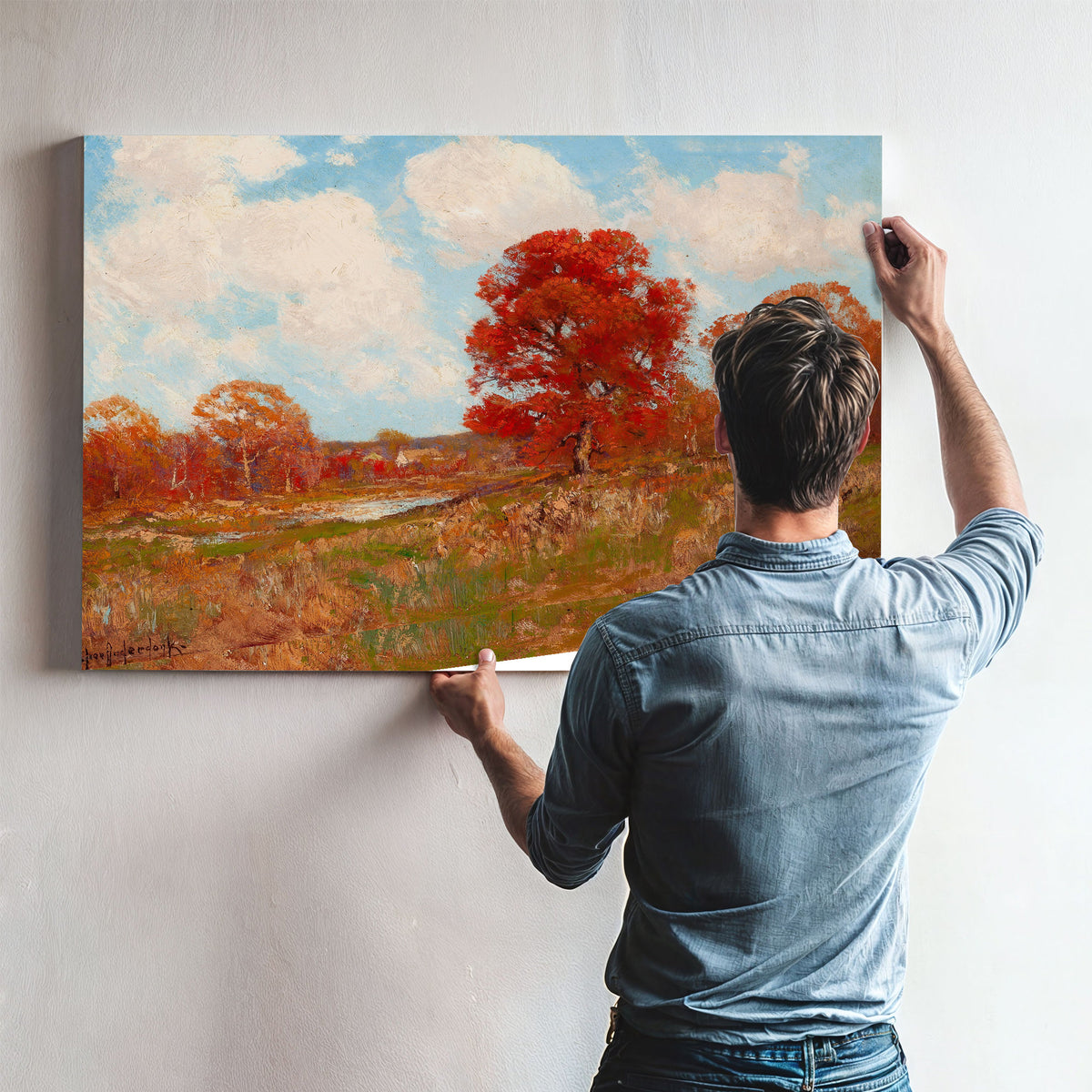 Fall Landscape By Julian Onderdonk
