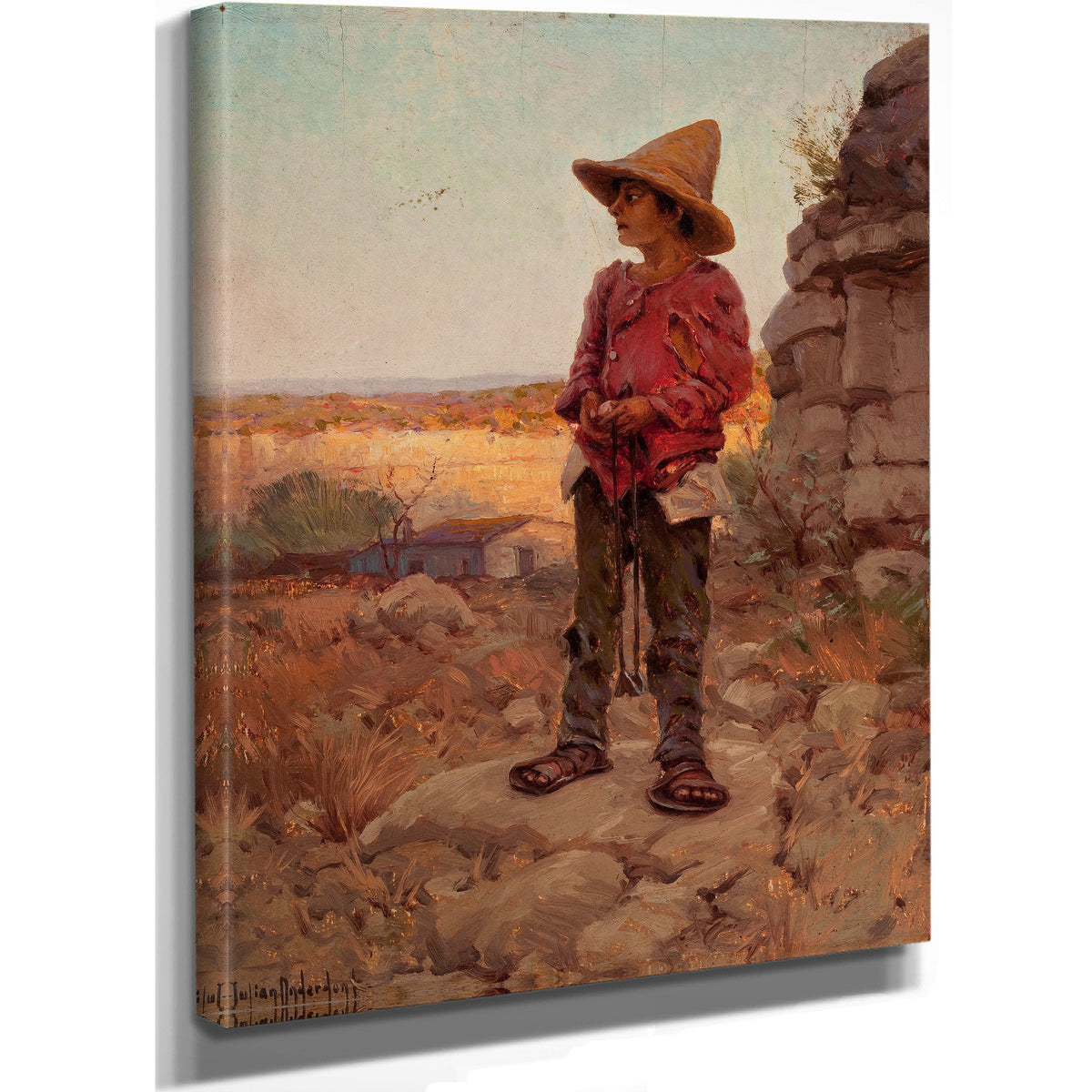 Goat Herder the San Antonio Quarry By Julian Onderdonk