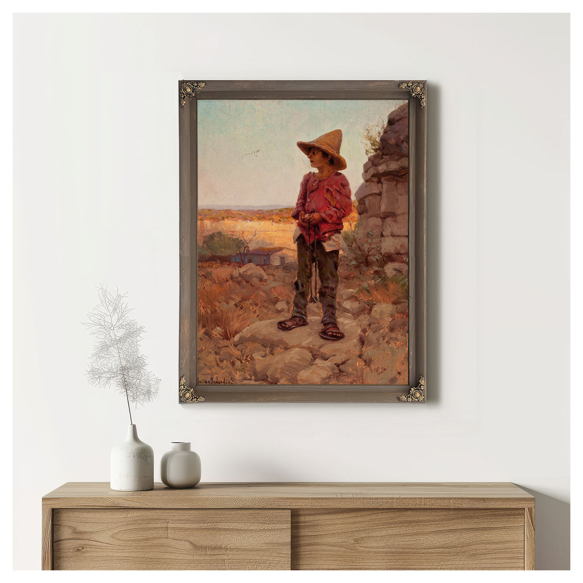 Goat Herder the San Antonio Quarry By Julian Onderdonk