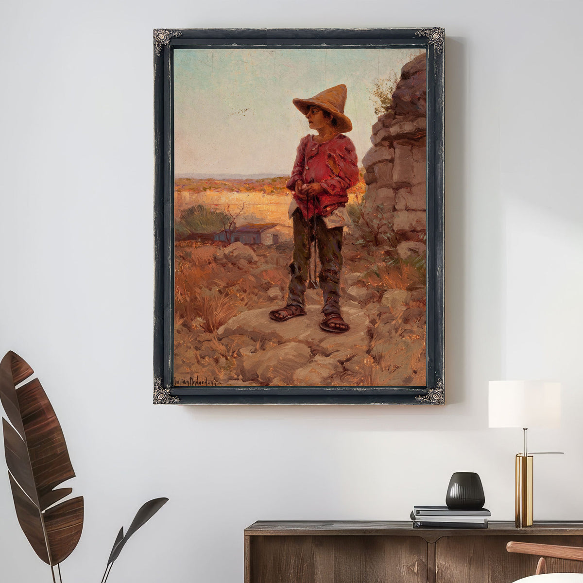 Goat Herder the San Antonio Quarry By Julian Onderdonk