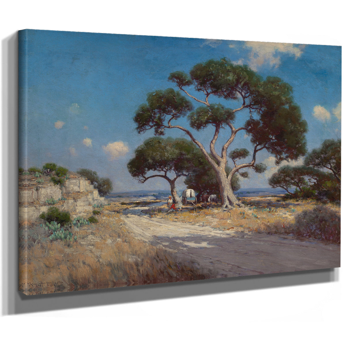 On Old Blanco Road Southwest Texas By Julian Onderdonk