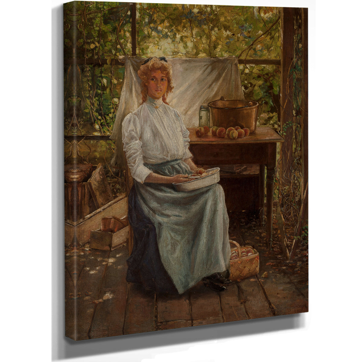 Portrait Eleanor Onderdonk 1900 By Julian Onderdonk