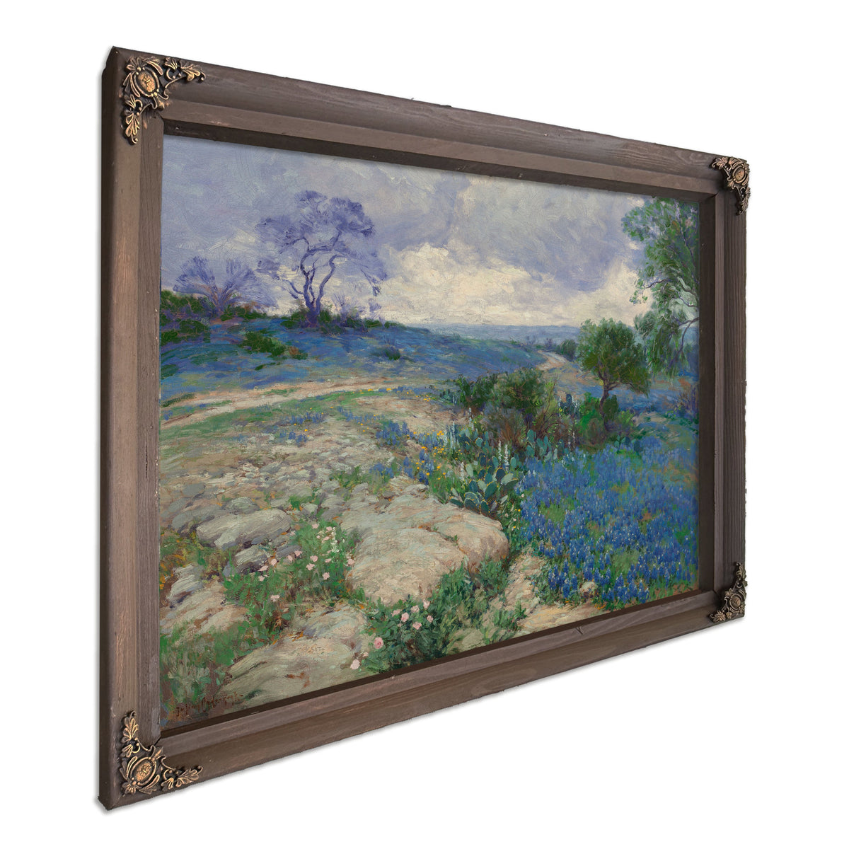 Texas Landscape Bluebonnets By Julian Onderdonk