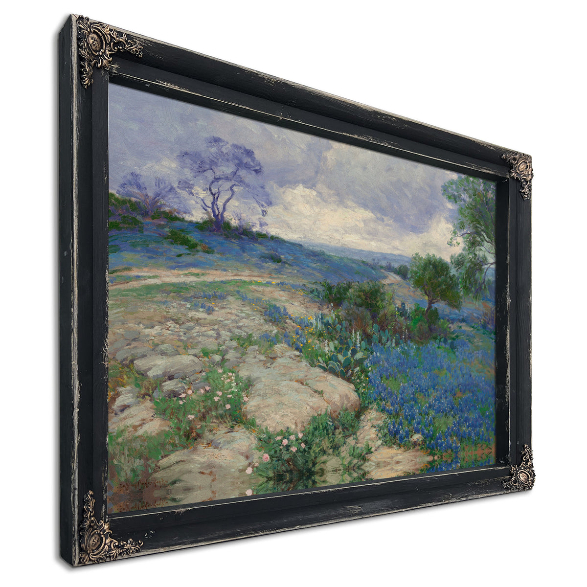 Texas Landscape Bluebonnets By Julian Onderdonk