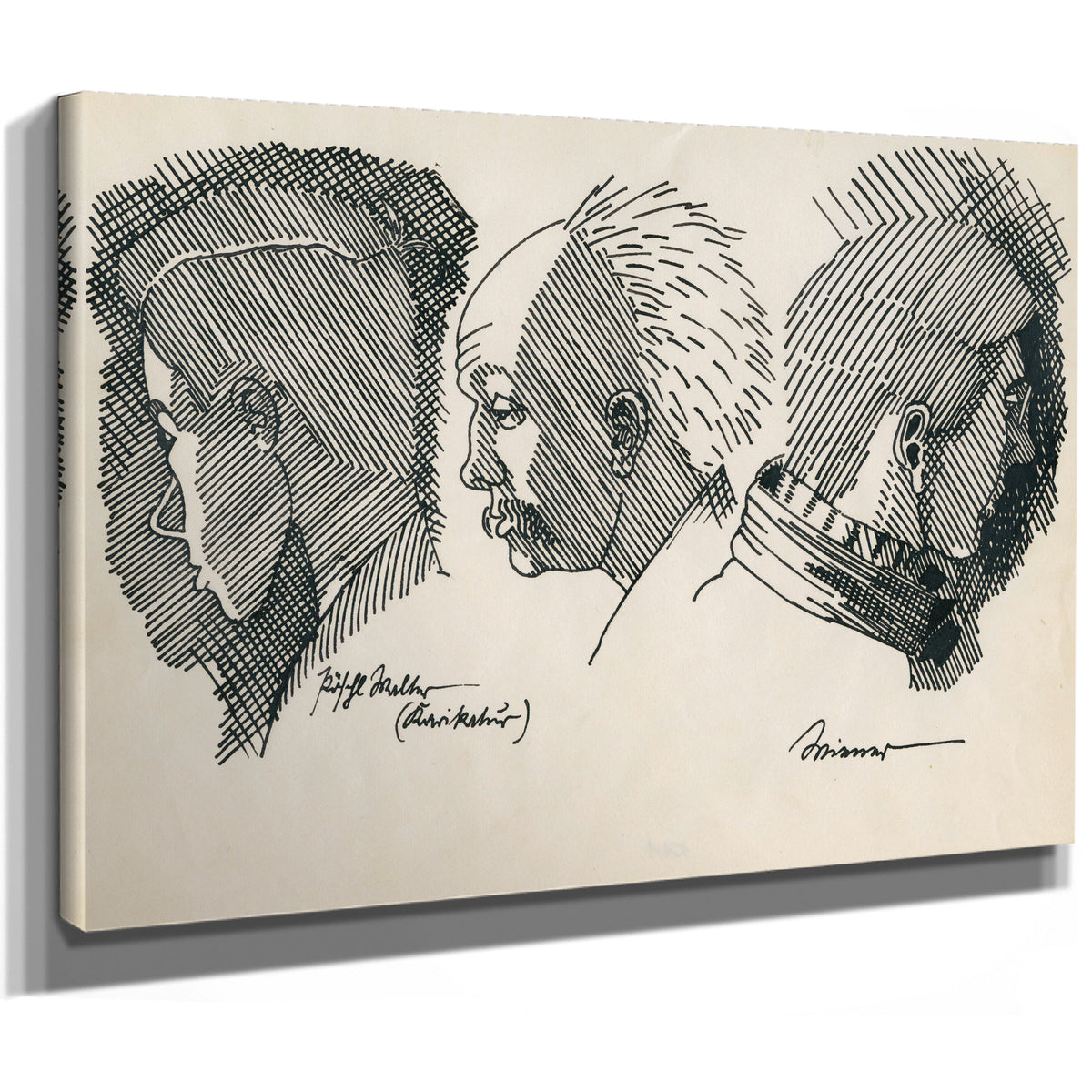 3 Portrats 1919 By Karl Wiener