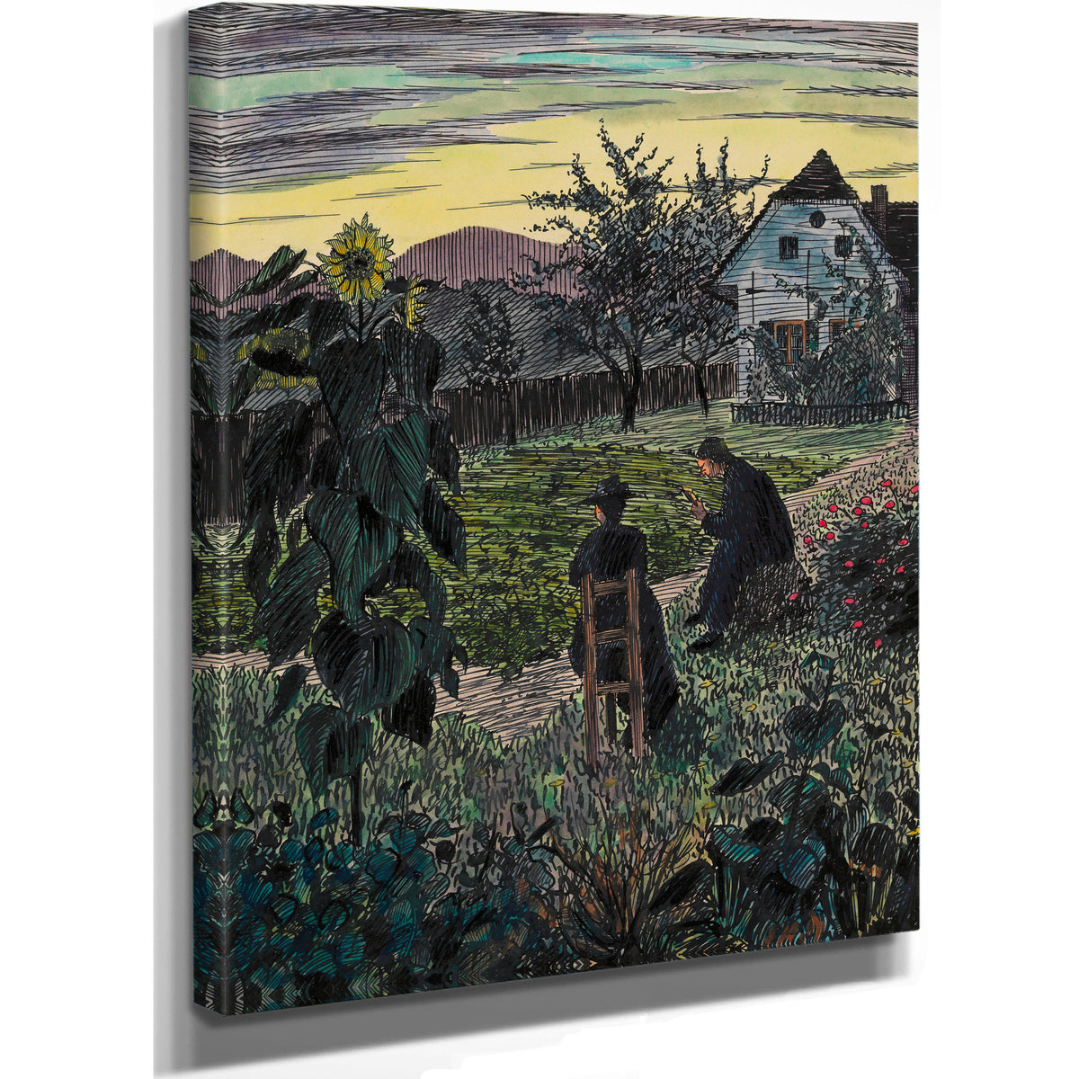 Abend Im Garten Around 1925 By Karl Wiener