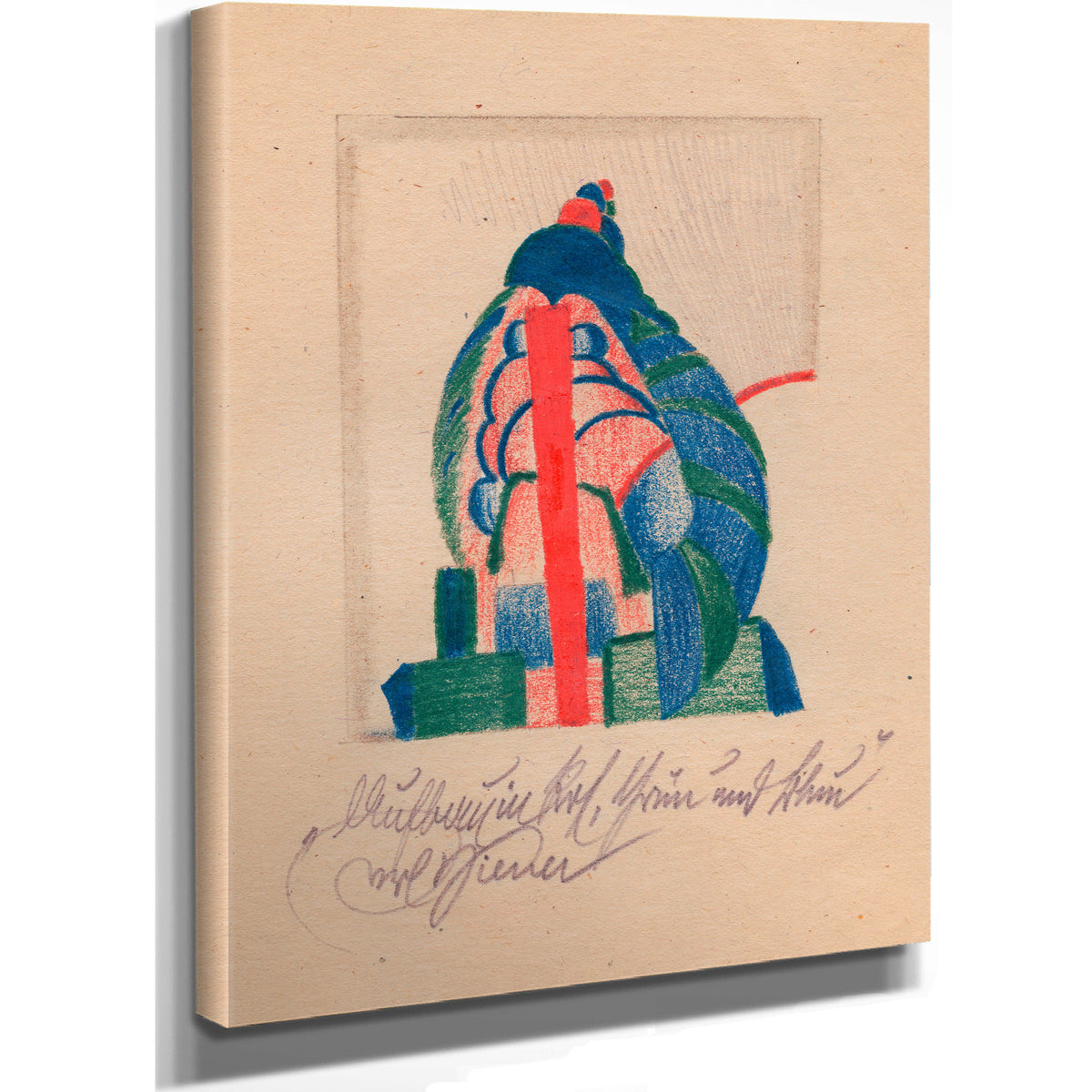 Aufbau Rot Grun Und Blau Around 1923 By Karl Wiener