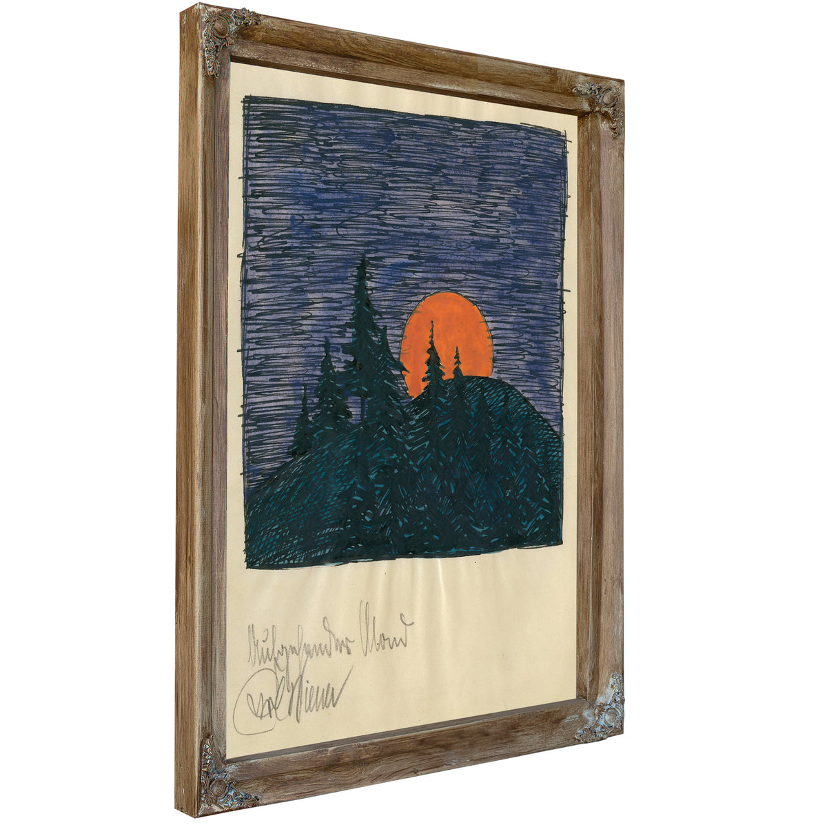 Aufgehender Mond Around 1921 By Karl Wiener