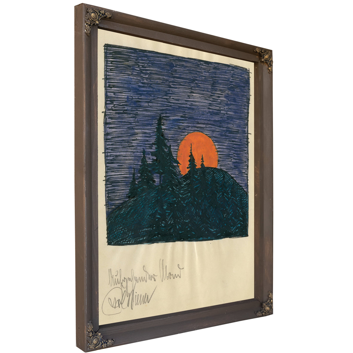 Aufgehender Mond Around 1921 By Karl Wiener