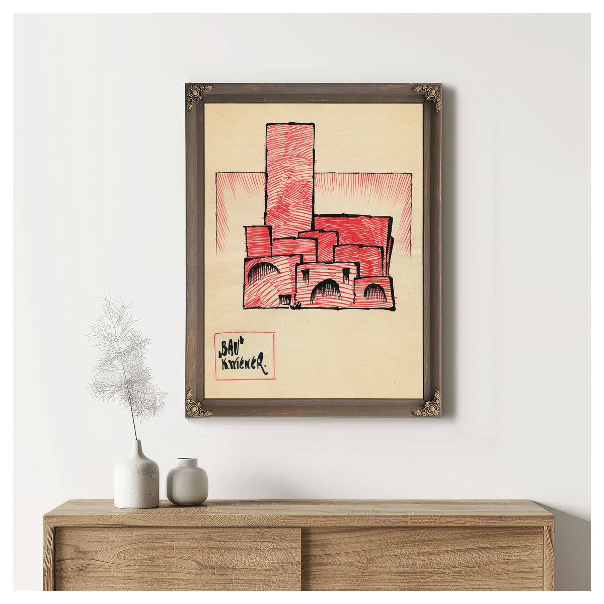 Bau Around 1921 By Karl Wiener