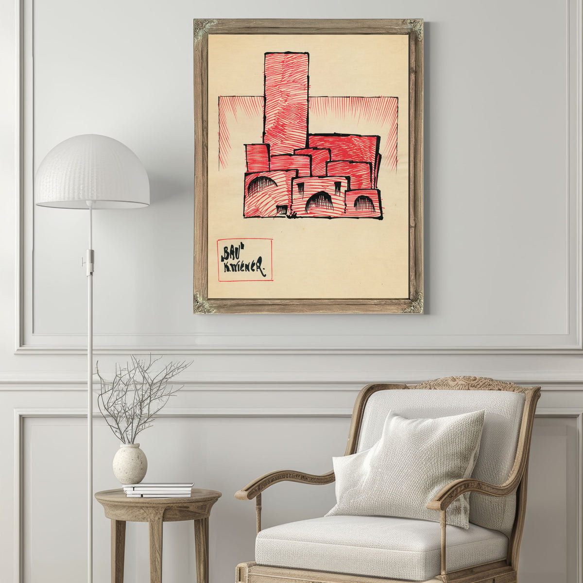 Bau Around 1921 By Karl Wiener
