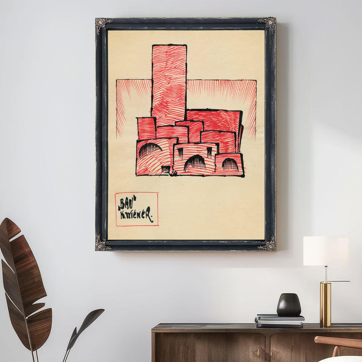 Bau Around 1921 By Karl Wiener