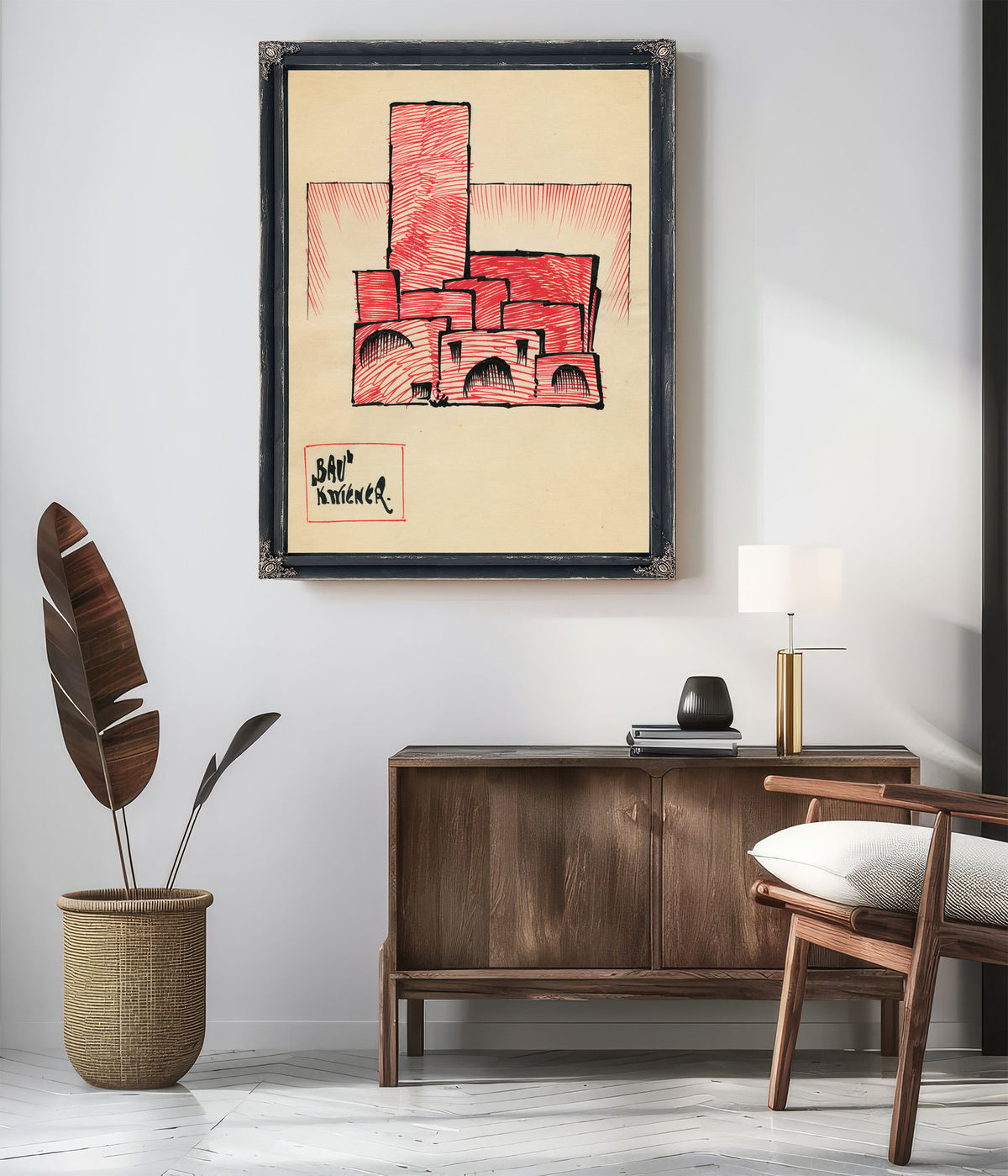 Bau Around 1921 By Karl Wiener