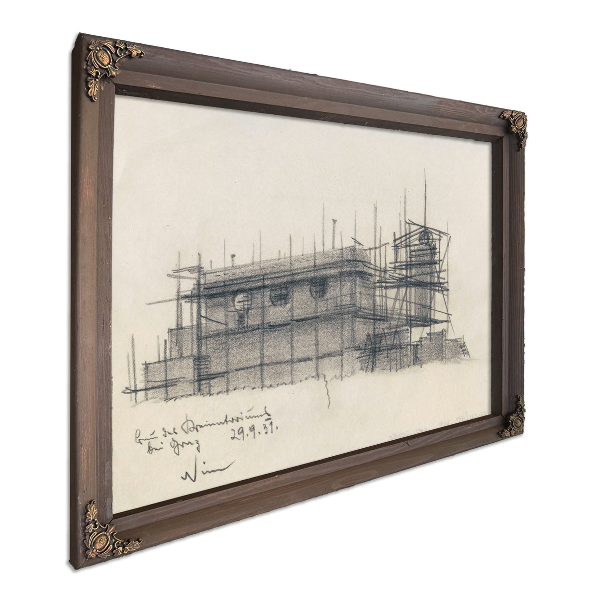 Bau Des Krematoriums Bei Graz 1931 By Karl Wiener