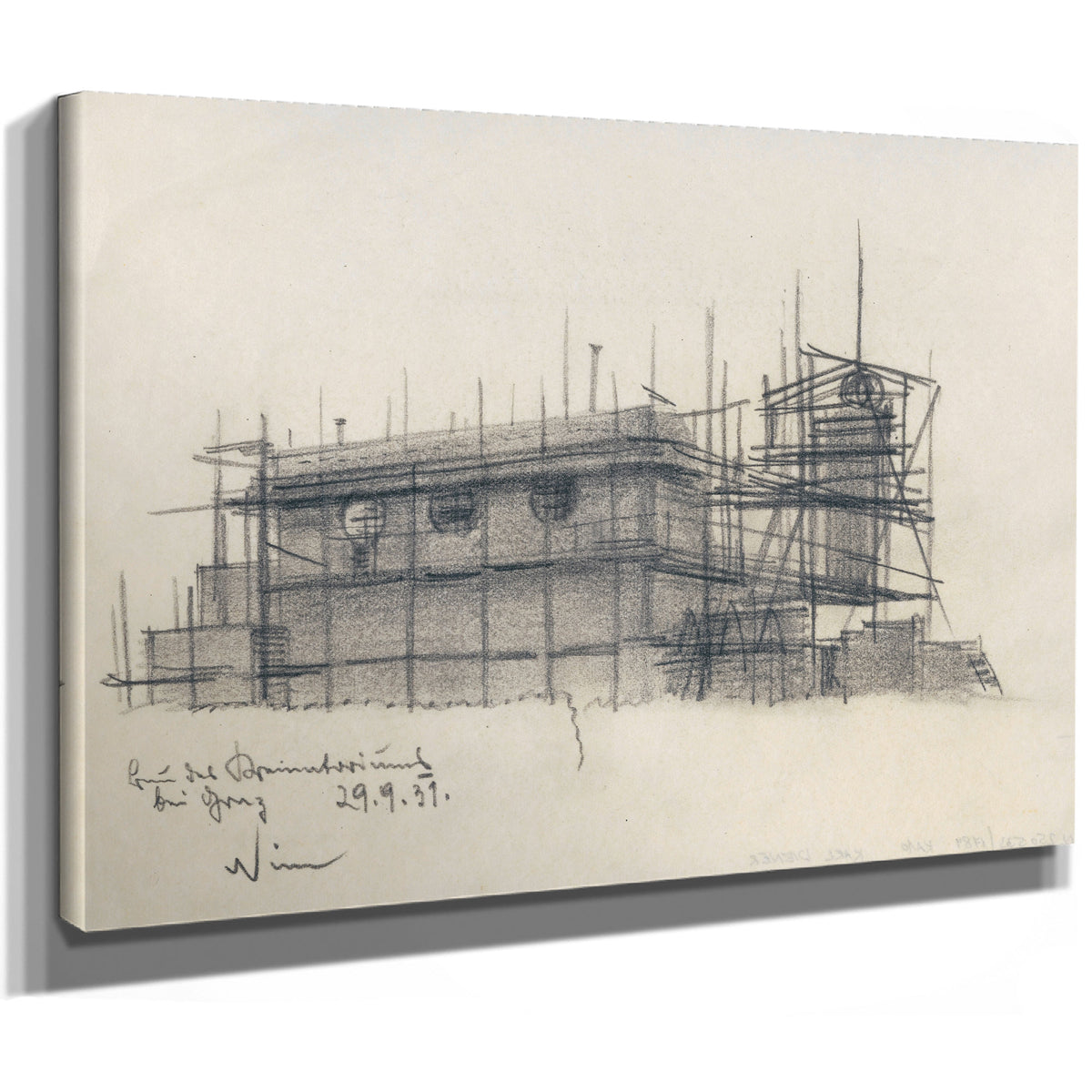 Bau Des Krematoriums Bei Graz 1931 By Karl Wiener