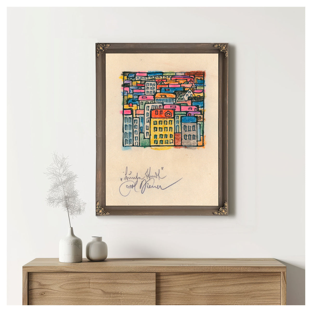 Bunte Stadt Around 1923 By Karl Wiener