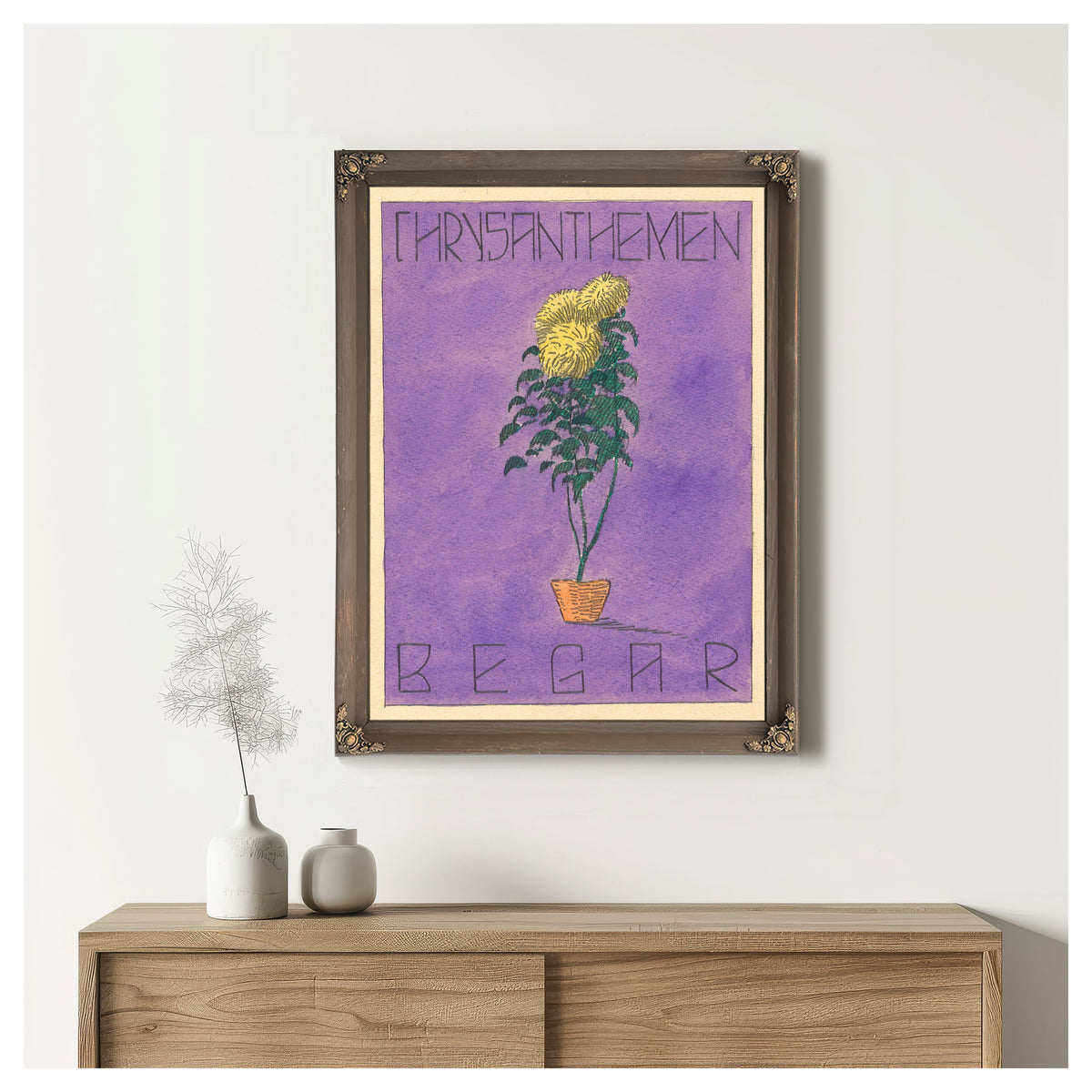 Chrysanthemen Begar 1919 1920 By Karl Wiener