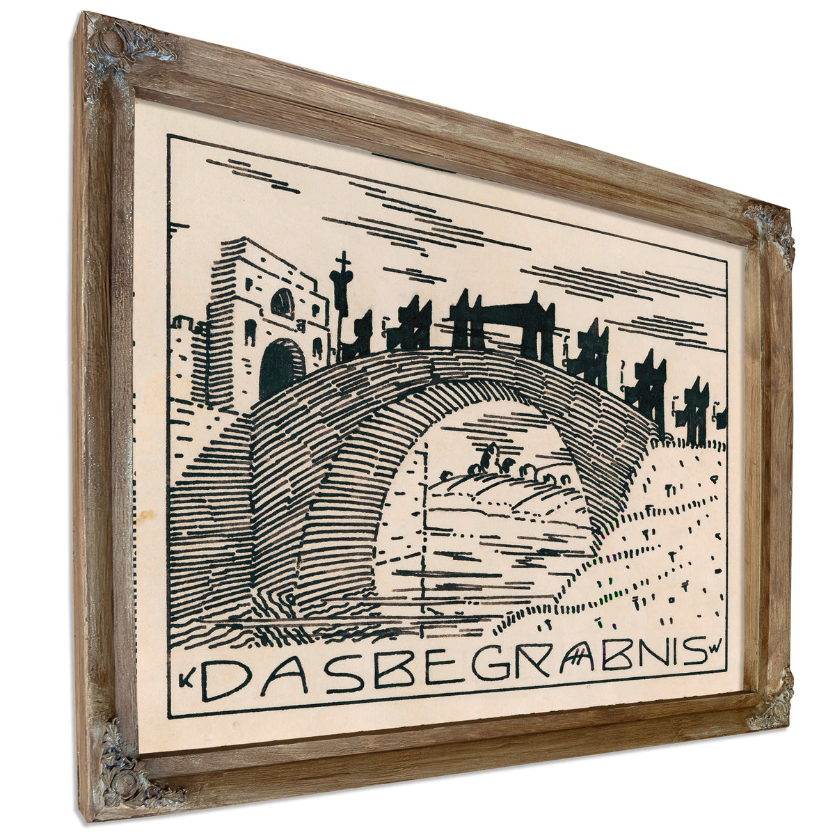 Das Begrabnis Around 1920 By Karl Wiener