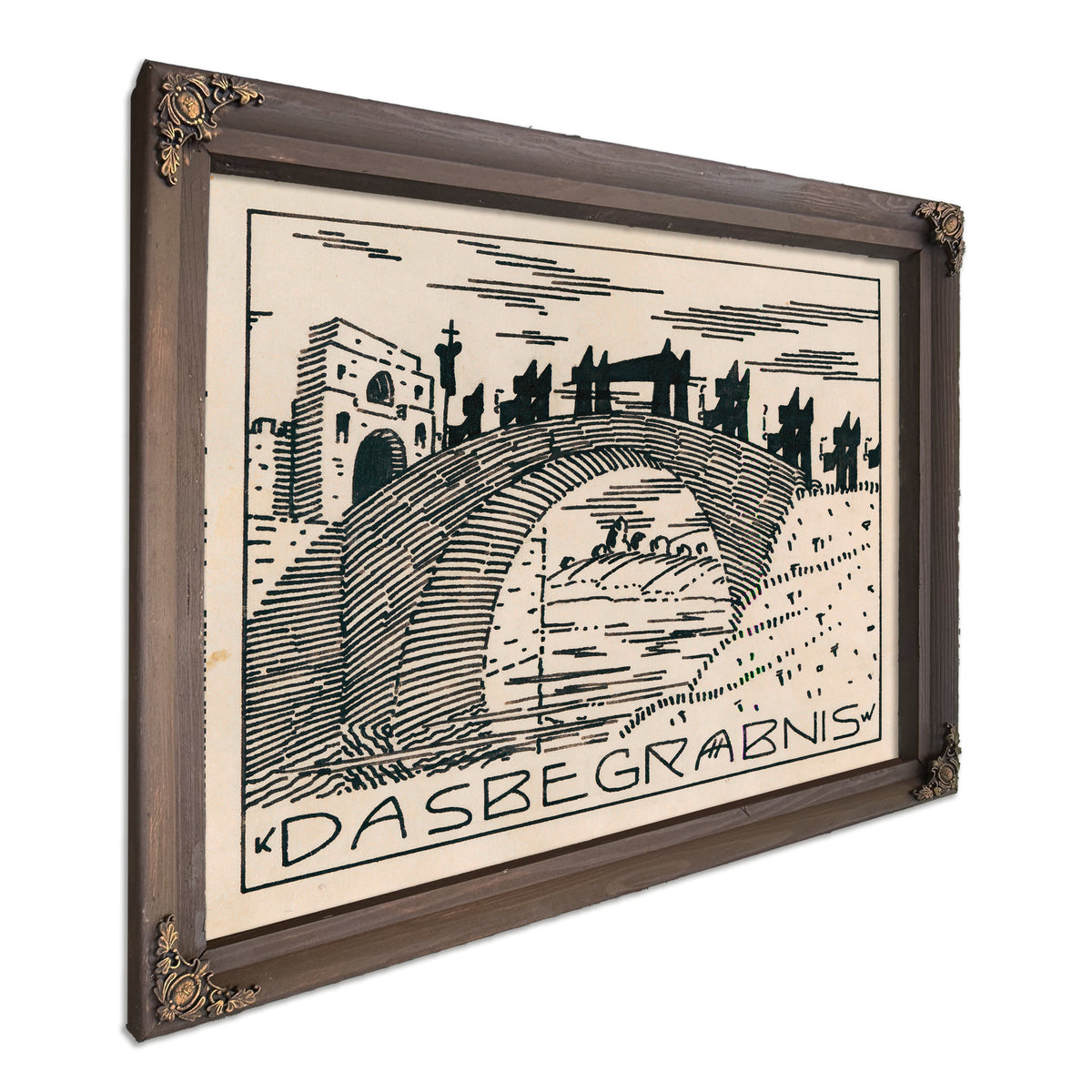 Das Begrabnis Around 1920 By Karl Wiener